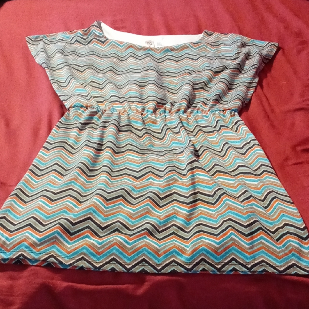 L.A. Idol Zigzag Mini Dress - Black, Blue, Orange